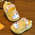 thumbnail image 2 of WUANDIXFA Toddler Little Kids Clogs Slippers Sandals, Non-Slip Girls Boys Clogs Slide Lightweight Garden Shoes Slip-on Beach Pool Shower Slippers (Yellow, 8), 2 of 6