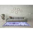 thumbnail image 3 of Ahgly Company Indoor Rectangle Abstract Blue Modern Area Rugs, 7' x 10', 3 of 4