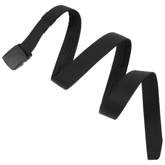 Tineasur Money Belt with Hidden Storage Compartment Secure Nylon Waistband for Travel and Everyday Use Black