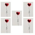 thumbnail image 1 of BEADCEST 5Pcs Valentine's Day Greeting Cards Assorted Color Paper Romantic Friends Special Days, 1 of 7