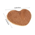 thumbnail image 3 of Vwrxbz Heart Shaped Doormat Absorbent Bathroom Mat Valentines Day Wedding Decor Non Slip Entrance Rug 19.7x15.7in, 3 of 8