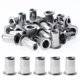 thumbnail image 1 of 150 piezas de tuerca de remaches roscados de cabeza plana, tuercas de inserción de acero inoxidable M5, inserciones roscadas de surtido Feliz Sencillez, 1 of 5