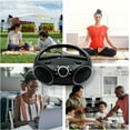 thumbnail image 4 of singing wood Portable CD Player Boombox with Aux Line-in Cable, AM/FM Stereo Radio, Gray, 4 of 9