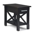 thumbnail image 1 of SIMPLIHOME Kitchener SOLID WOOD 14 inch wide Rectangle Contemporary Narrow Side Table in Hickory Brown with Storage, 1 Drawer and 1 Shelf, for the Living Room and Bedroom, 1 of 2