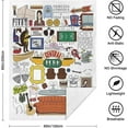 thumbnail image 5 of Friends Blanket TV Show Fleece Throw Blanket,Soft Warmer Flannel Blanket,Double-Layer Printed Blanket for Couch,Bedding,Sofa,Living Room and Camping All Season 80"X60", 5 of 6