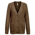thumbnail image 1 of KOGMO Womens Waffle Knit Sweater Cardigans with Buttons and Pockets, 1 of 7