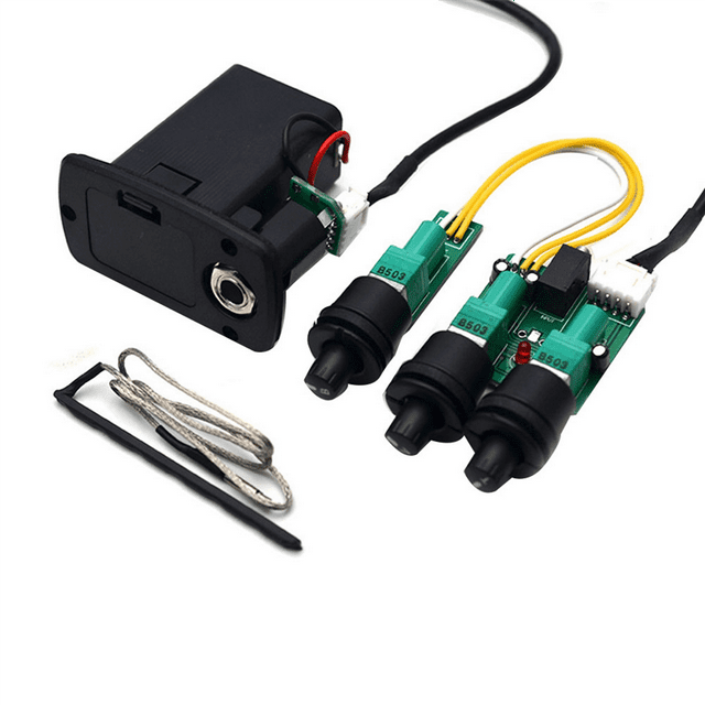 2X 3 Band Acoustic Classical Guitar Equalizer Guitarra EQ Preamp Bass Tone Volume Adjustable Violao