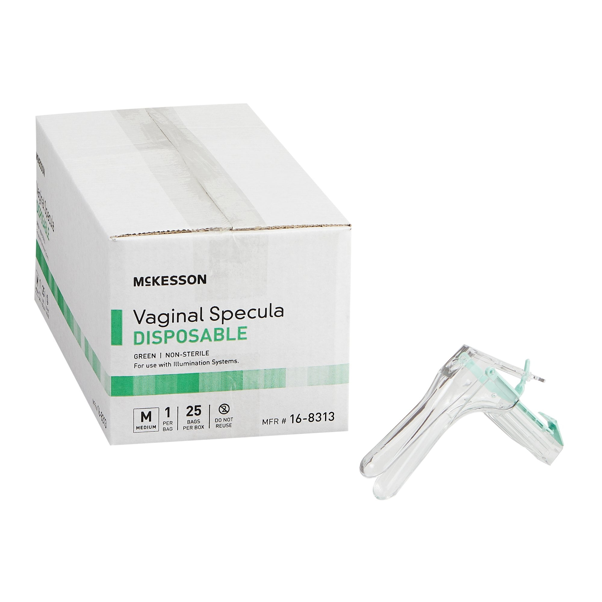 Vaginal Speculum McKesson Graves NonSterile Office Grade Acrylic Medium
