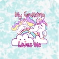 thumbnail image 4 of Inktastic My Grandma Loves Me Unicorn Girls Toddler T-Shirt, 4 of 5