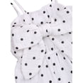 thumbnail image 3 of Seyurigaoka 2Pcs Baby Summer Wear, Pineapple/Polka Dot Romper + Bowknot Headband, 3 of 6