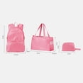thumbnail image 3 of MMJ Travel Backpack 3 in 1 Packable Tote Bag Foldable Compact Waterproof Lightweight for Commute Hiking Camping, 3 of 9