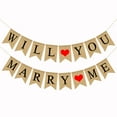 thumbnail image 1 of Banner WILL YOU MARRY ME Letters Hanging Flag Bunting Banners for Wedding Party Decorations, 1 of 6