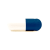 Capsuline Colored Vegetarian Empty Capsules Size 0 Blue/White