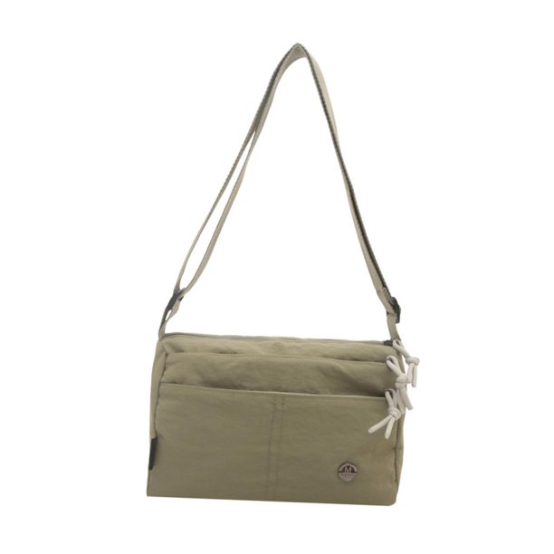 Bolso bandolera para mujer con múltiples bolsillos, bolso de hombro vaquero moderno para viajes y acampadas. Verde