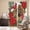 Red, variant on Christmas Kitchen Curtains Window Panels, Red Cardinal Bird Poinsettia Pine Needles Plaid Insulated Window Treatment Curtain, Grommet Curtains for Bedroom/Living Room/Bathroom, 2 Piece 42"Wx84"L