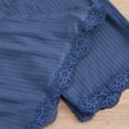 thumbnail image 4 of IMENGL Pajama Sets for Women Sleepwear Pyjamas Of 3 Lace Pyjamas V Neck Tank Top Pyjama Shorts 3 Piece Leisure Suit Loungewear Onesises Women's Pajamas Set,Blue, 4 of 8