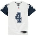 thumbnail image 2 of Youth Nike Dak Prescott White Dallas Cowboys Color Rush Game Jersey, 2 of 3
