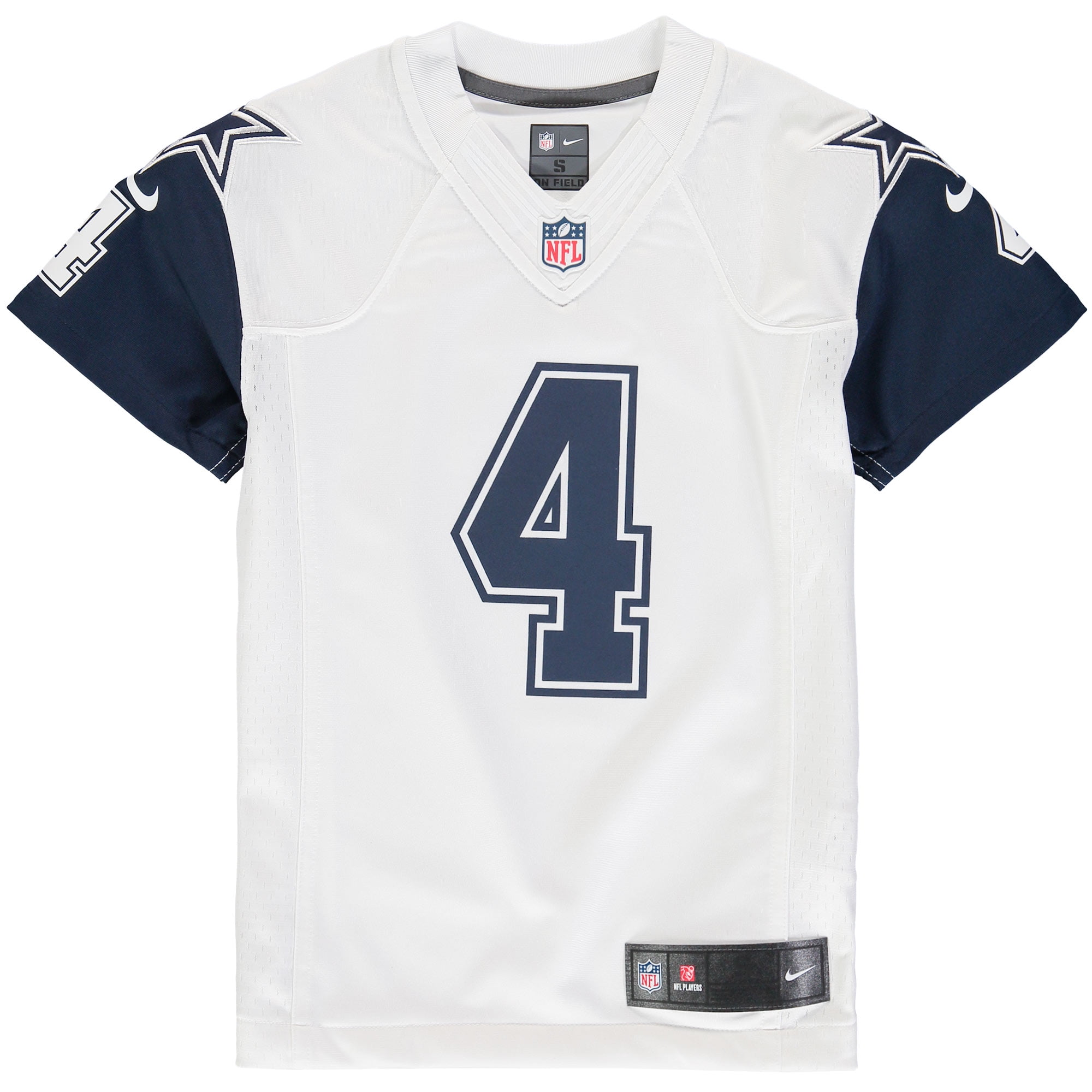 Youth Nike Dak Prescott White Dallas Cowboys Color Rush Game Jersey 