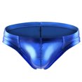 thumbnail image 4 of HUPOM Men'S Underwear Underwear For Men Pack Low waist Drop Waist Solid Briefs Blue L, 4 of 8