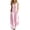 Pink, variant on Womens Summer Jumpsuit Casual V Neck Striped One Piece Romper Loose Fit Wide Leg Beach Pants with Pockets for Vacation Travel,Beige,XXL