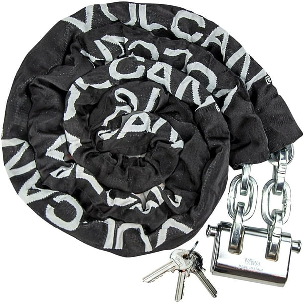 VULCAN Security Chain and Lock Kit Premium CaseHardened 3/8 Inch x