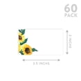 thumbnail image 5 of Koyal Wholesale Rustic Sunflower Place Cards for Wedding Party Tables, Seating Name Place Cards for Holders, 60 Pack, 5 of 5