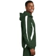 thumbnail image 3 of Sport-Tek Colorblock Raglan Anorak-4XL (Forest Green/White), 3 of 5