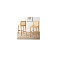 thumbnail image 3 of SAFAVIEH Benicio Rattan Bar Stool, Natural, Set of 2 (18.9 in. W x 22.5 in. D x 41.9 in. H), 3 of 3