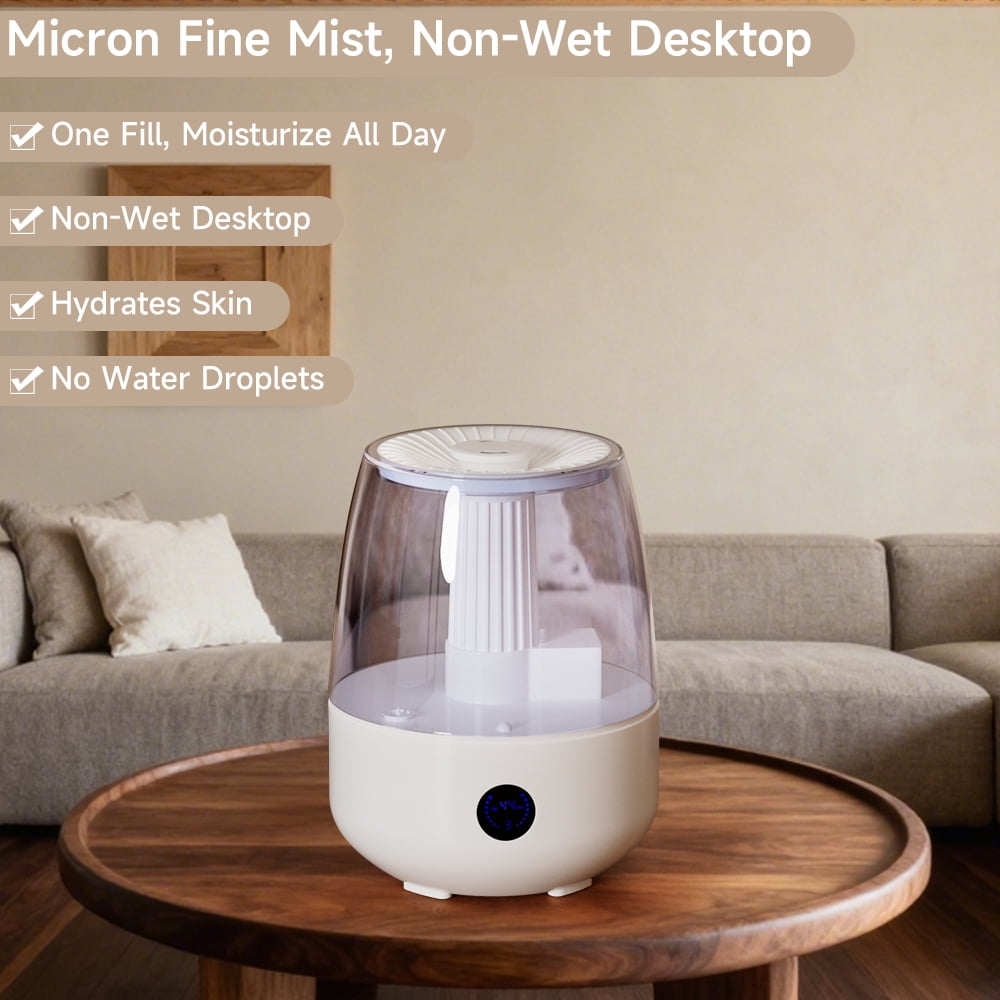 Humidifiers for Bedroom Large Room Home, 6.8L Cool Mist Top Fill Essential Oil Diffuser for Baby & Plants&Pet, Large capacity With remote control