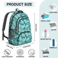 thumbnail image 5 of Paisley and Damask Green Pattern Cute School Backpack Bag with Padded Back and Adjustable Shoulder Straps 16.9 X 12.6 X 5.9 Inches, 5 of 5
