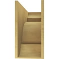 thumbnail image 4 of 11"W x 33"D x 22"H Classic New Brighton Rough Cedar Woodgrain TimberThane Corbel, Primed Tan, 4 of 6