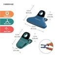thumbnail image 6 of Farberware Pro 4-Piece Bag Clip Set (Blue & Green) - Durable Magnetic Clips for Kitchen Essentials, Pantry Accessories, Food Storage, Office Notes, Coupons, Home Organization, 6 of 6