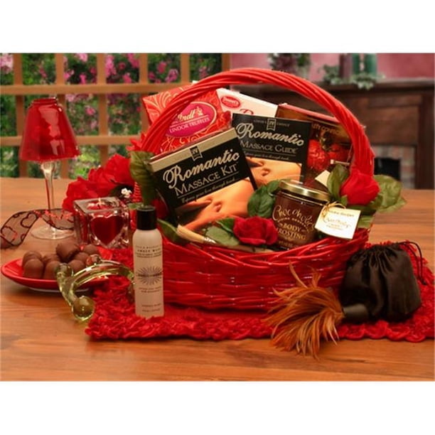 Gift Basket Drop Shipping 8160372 Romantic Massage Romance Gift Basket Walmart Com Walmart Com