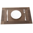 thumbnail image 4 of BAETEUY 45x30cm PVC Waterproof Heat Insulation Mat Dinning Table Bowl Dish Pad Placemat, 4 of 6