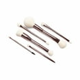 thumbnail image 1 of Juego de 6 brochas de maquillaje de doble punta de lujo sostenible con estuche de viaje para una aplicación en todo el rostro Juego de brochas de maquillaje profesional Crema y polvo para ocultar/defi, 1 of 5
