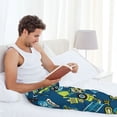 thumbnail image 4 of Uemuo Dump Truck Pattern Men's Wide Leg Palazzo Lounge Pants with Pockets Light Weight Loose Comfy Casual Pajama Pants-XX-Large, 4 of 9