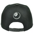 thumbnail image 2 of 8 Ball Pool Faux Leather Flat Bill Snapback Hat Cap Black Game Playing Adjustable, 2 of 2
