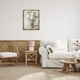 thumbnail image 5 of Stupell Industries White Hydrangea in French Country Pitcher Still Life Metallic Gold Framed Floating Canvas Wall Art, 24x30, by Stellar Design Studio, 5 of 5