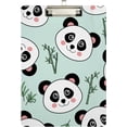 thumbnail image 2 of FMSHPON Panda Bamboo Clipboard Hardboard Wood Nursing Clip Board and Pull for Standard A4 Letter 13x9 inches, 2 of 8