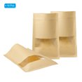 thumbnail image 3 of Uxcell Brown Kraft Pouches, 10pcs 8x5" Plant Saving Envelope with Window, 3 of 6