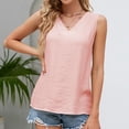thumbnail image 2 of Birdeem Womens Fashion Casual Spring Summer Solid Color Sleeveless V-Neck Tank Top, 2 of 12