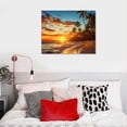 thumbnail image 5 of Nawypu  Beach Pictures Ocean Canvas Wall Art, Sunset Tropical Wall Art for Living Room Bathroom Wall Decor, 5 of 5