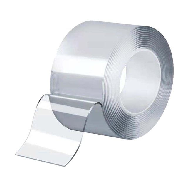 Cinta transparente de alta resistencia Soledad 2mmx8cmx1metro para soplar burbujas Juguete manualidades