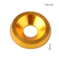 thumbnail image 3 of VONKY 10 Pieces/Set Car Modification Front Rear Bumper Washer Exterior Bolts M6 Screw Universal Automobile Gold, 3 of 6