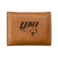thumbnail image 2 of College Rico Industries Northern Iowa  Brown Laser Engraved Trifold Laser Engraved Tri-Fold Wallet - Men's Accessory, 2 of 5