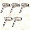 thumbnail image 4 of EeaseCA 5PCS 6.35mm Interface Effect Pedal Connector Cable Adapter Jack Pedal Board Instrument Connector Accessories for Electric Guitar (Silver), 4 of 8