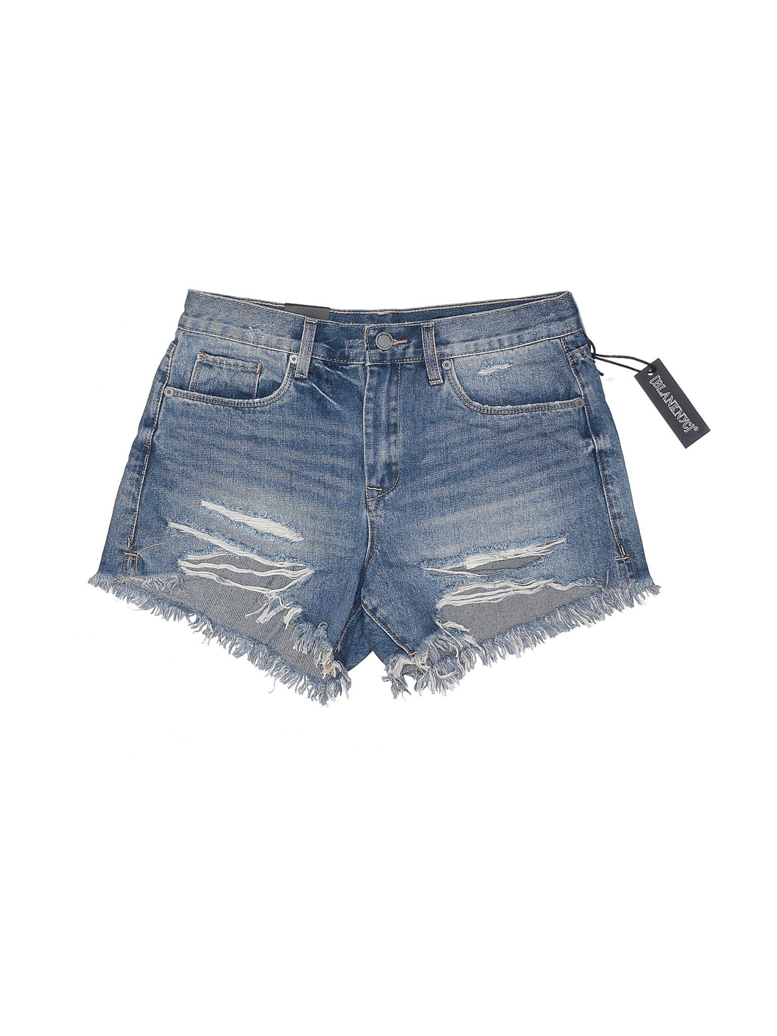 blank denim shorts