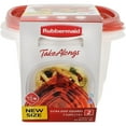 thumbnail image 2 of (2 pack) Rubbermaid TakeAlongs 7.0-Cup Extra Deep Square Food Storage Containers, Ruby Red, 2 pack, 2 of 6