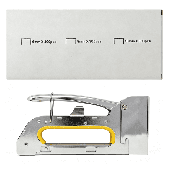 EXLEAF All Steel Heavy Duty Staple Gun for Wood,Manual Stapler Gun for 4-10Mm Staples for Upholstery Professional Projects,Carpentry,Decoration Diy Staple Gun for Wood All Steel