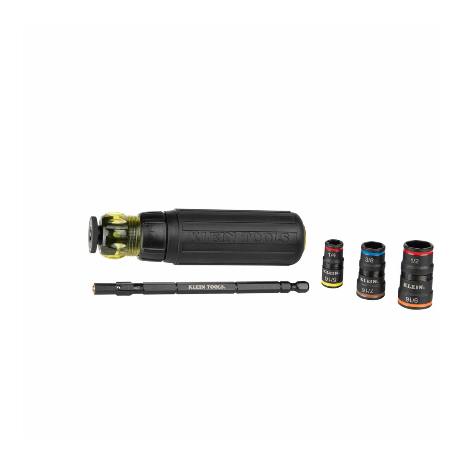 Klein Tools 32910RCHT 7-in-1 Impact Rated Flip Socket Set with Ratcheting